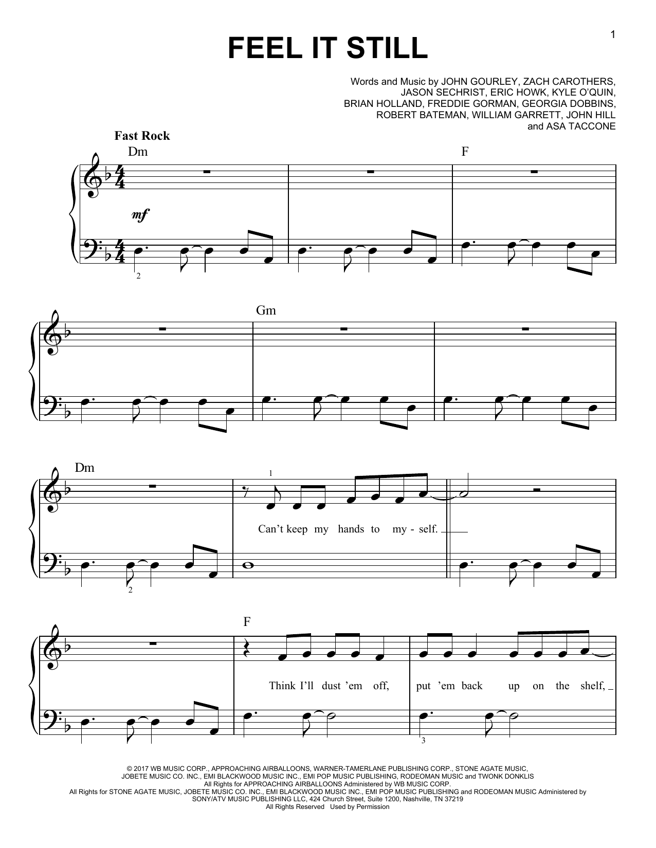 Portugal. The Man. Feel It Still sheet music notes and chords. Download Printable PDF.