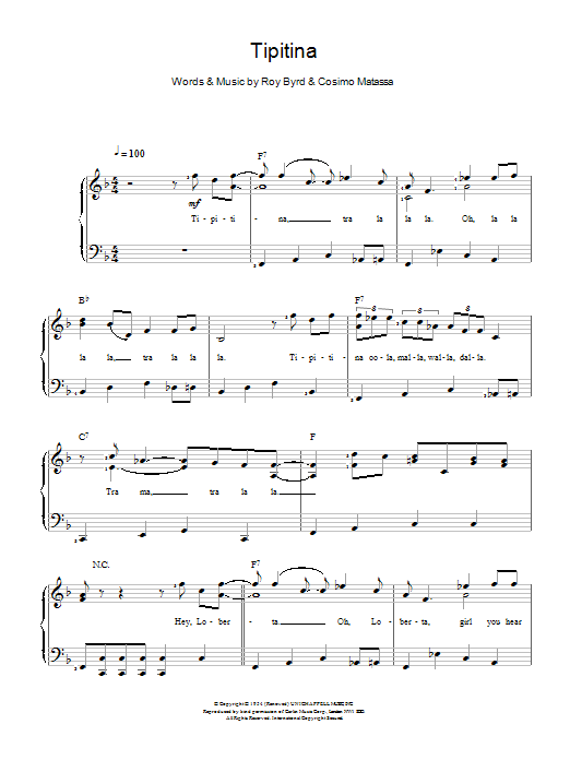 Professor Longhair Tipitina sheet music notes and chords. Download Printable PDF.