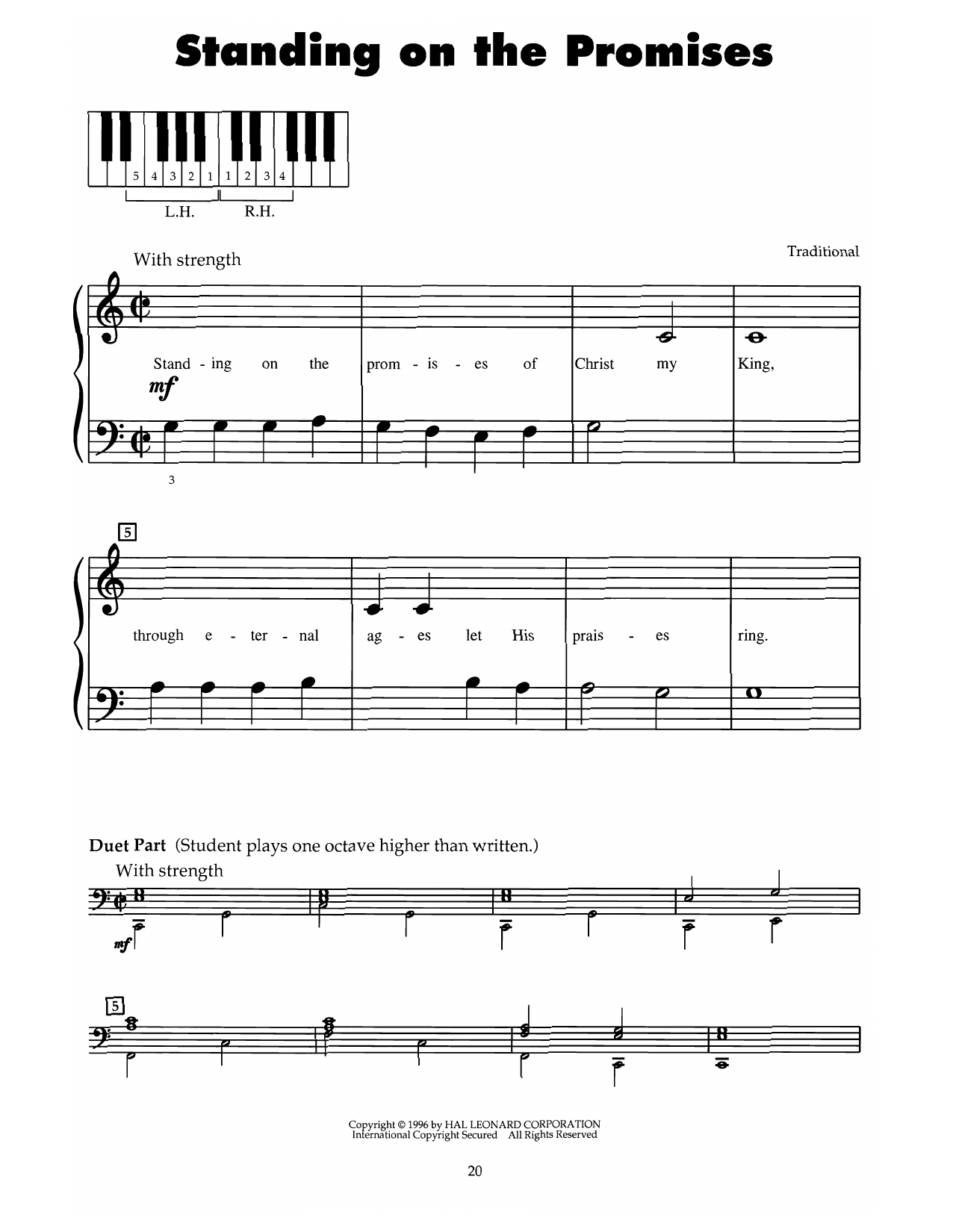 R. Kelso Carter Standing On The Promises sheet music notes and chords. Download Printable PDF.