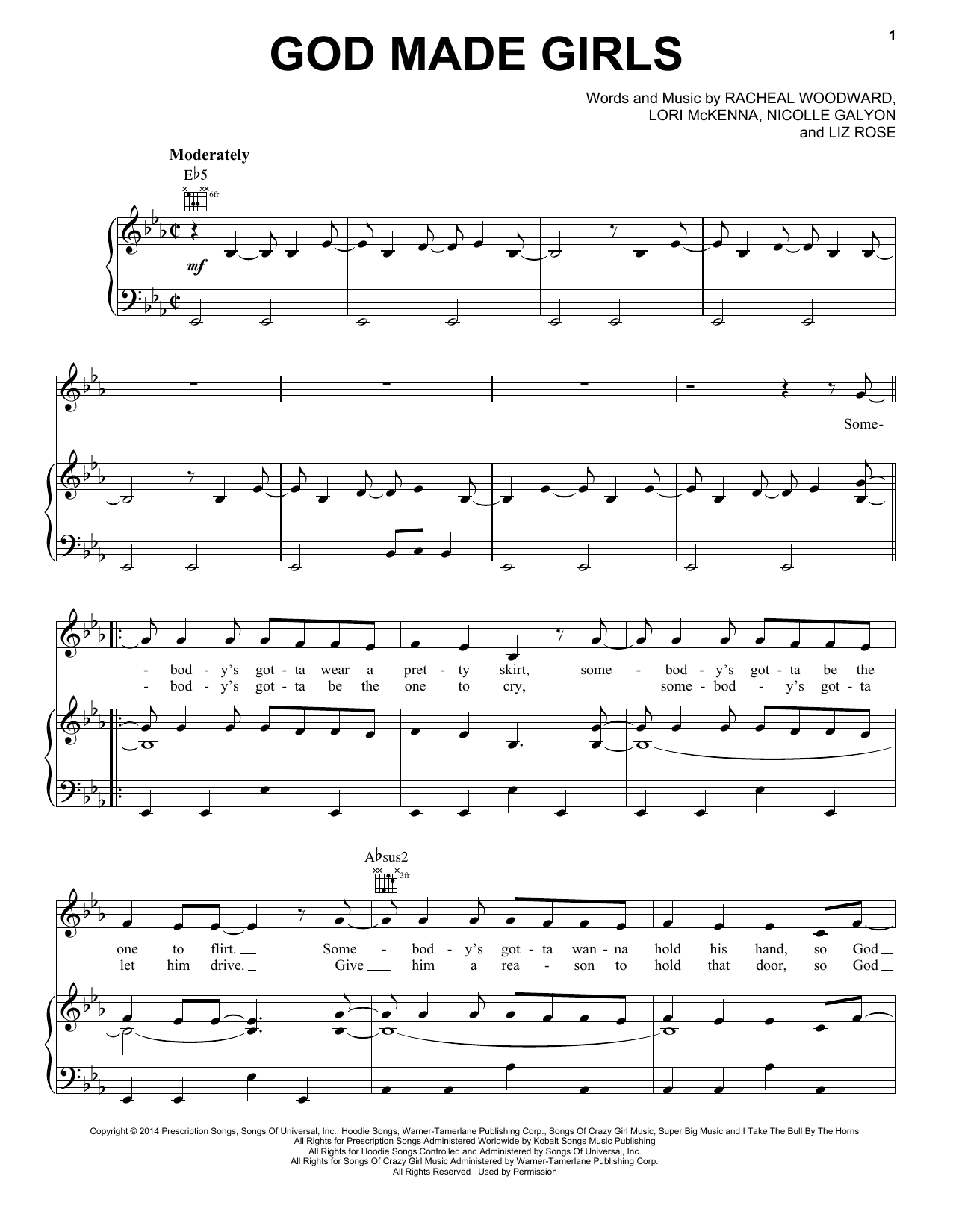 Learn to play RaeLynn God Made Girls sheet music for Piano, Vocal & Guitar Chords (Right-Hand Melody) in minutes. Price: 7.8900$ RaeLynn God Made Girls sheet music notes and chords arranged for Piano, Vocal & Guitar Chords (Right-Hand Melody)