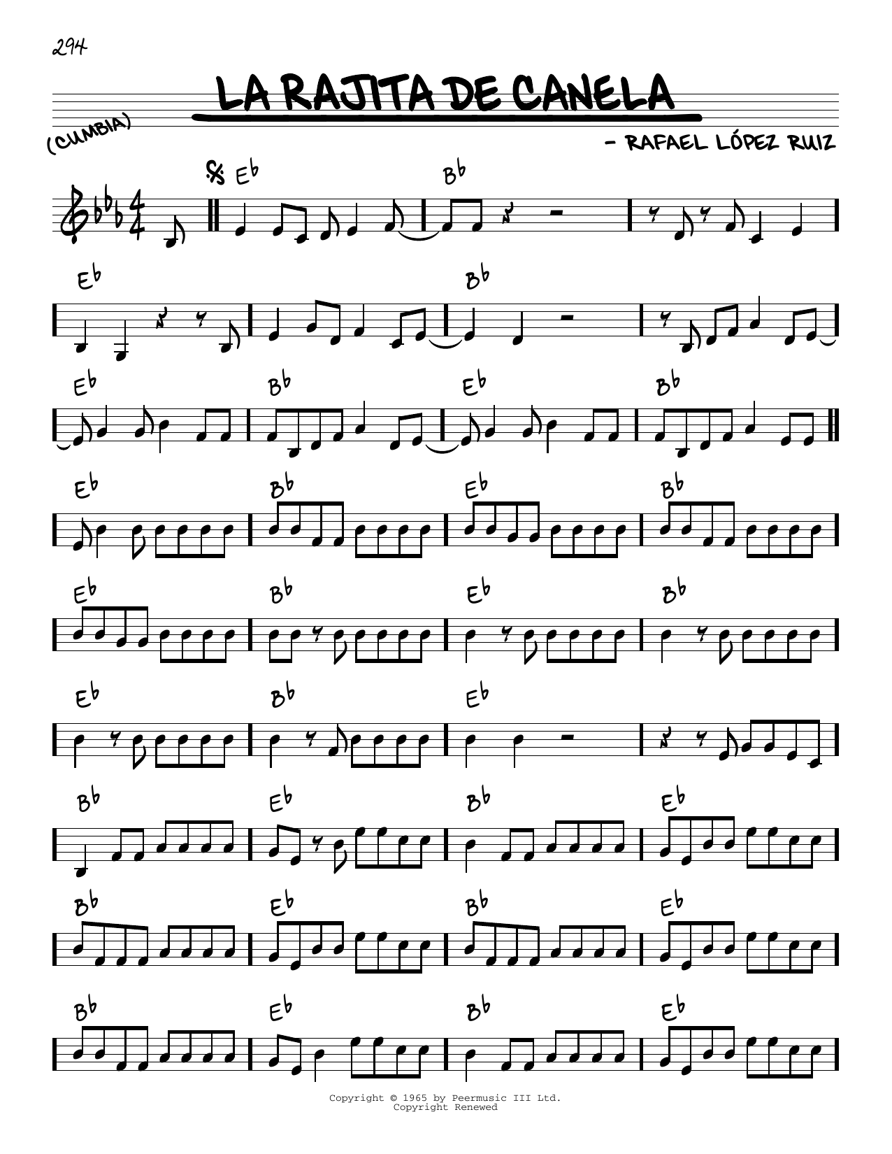 Learn to play Rafael Lopez Ruiz La Rajita De Canela sheet music for Real Book – Melody & Chords in minutes. Price: 5.9900$ Rafael Lopez Ruiz La Rajita De Canela sheet music notes and chords arranged for Real Book – Melody & Chords