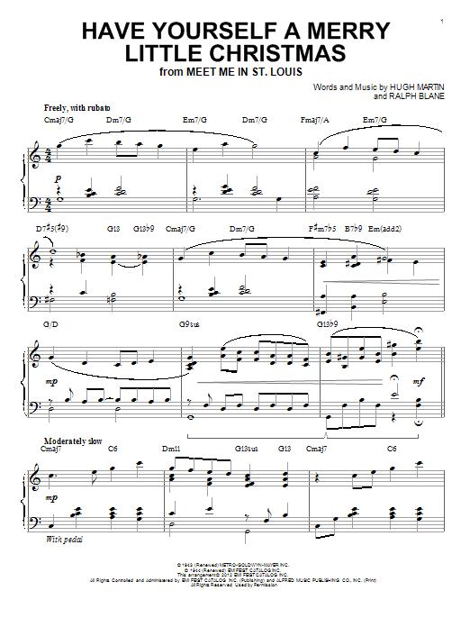 Ralph Blane Have Yourself A Merry Little Christmas [Jazz version] (arr. Brent Edstrom) sheet music notes and chords. Download Printable PDF.