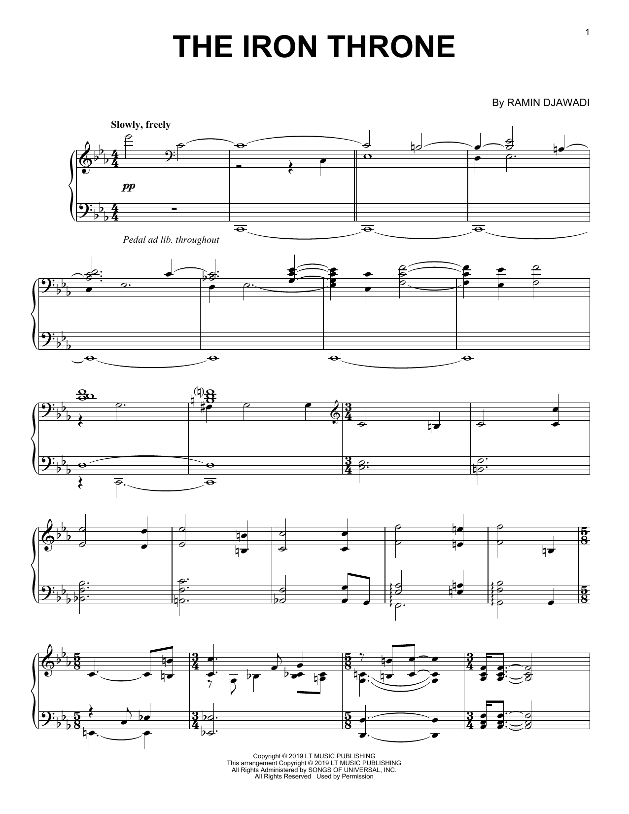Learn to play Ramin Djawadi The Iron Throne (from Game of Thrones) sheet music for Piano Solo in minutes. Price: 7.8900$ Ramin Djawadi The Iron Throne (from Game of Thrones) sheet music notes and chords arranged for Piano Solo