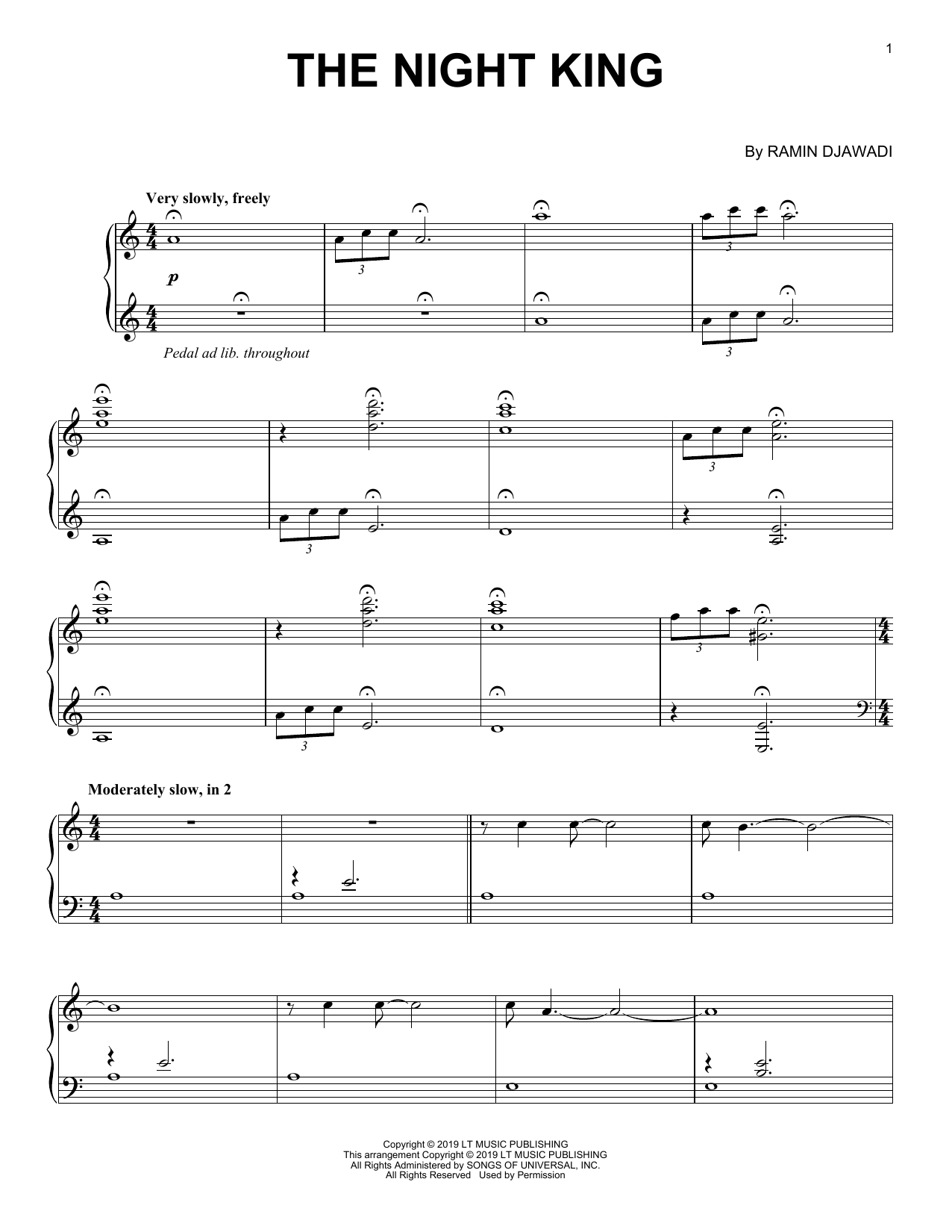 Ramin Djawadi The Night King (from Game of Thrones) sheet music notes and chords. Download Printable PDF.