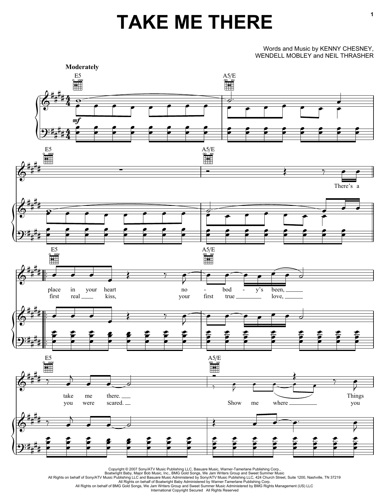 Learn to play Rascal Flatts Take Me There sheet music for Piano, Vocal & Guitar Chords (Right-Hand Melody) in minutes. Price: 7.8900$ Rascal Flatts Take Me There sheet music notes and chords arranged for Piano, Vocal & Guitar Chords (Right-Hand Melody)