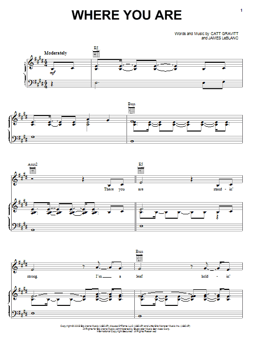 Learn to play Rascal Flatts Where You Are sheet music for Piano, Vocal & Guitar Chords (Right-Hand Melody) in minutes. Price: 7.8900$ Rascal Flatts Where You Are sheet music notes and chords arranged for Piano, Vocal & Guitar Chords (Right-Hand Melody)