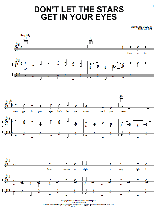 Learn to play Ray Price Don't Let The Stars Get In Your Eyes sheet music for Piano, Vocal & Guitar Chords (Right-Hand Melody) in minutes. Price: 7.8900$ Ray Price Don't Let The Stars Get In Your Eyes sheet music notes and chords arranged for Piano, Vocal & Guitar Chords (Right-Hand Melody)