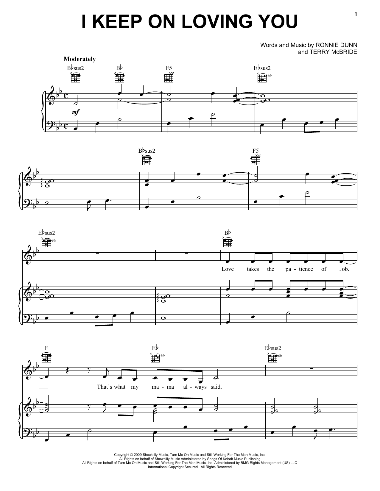 Learn to play Reba McEntire I Keep On Loving You sheet music for Piano, Vocal & Guitar Chords (Right-Hand Melody) in minutes. Price: 7.8900$ Reba McEntire I Keep On Loving You sheet music notes and chords arranged for Piano, Vocal & Guitar Chords (Right-Hand Melody)