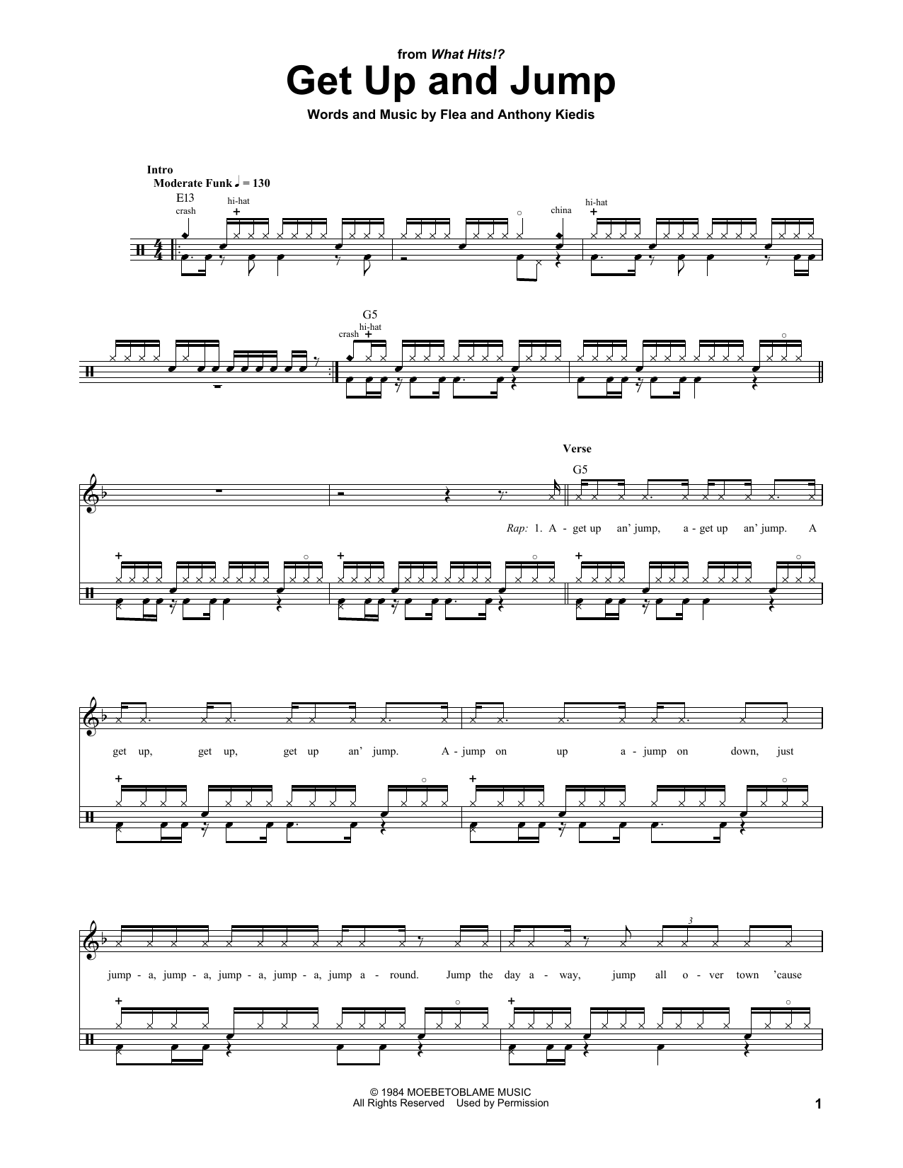 Learn to play Red Hot Chili Peppers Get Up And Jump sheet music for Drums Transcription in minutes. Price: 6.9900$ Red Hot Chili Peppers Get Up And Jump sheet music notes and chords arranged for Drums Transcription