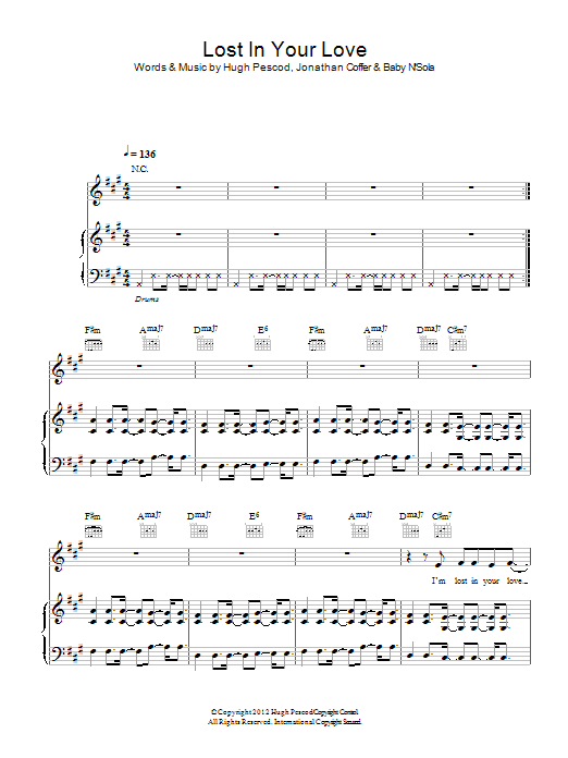 Learn to play Redlight Lost In Your Love sheet music for Piano, Vocal & Guitar Chords in minutes. Price: 7.8900$ Redlight Lost In Your Love sheet music notes and chords arranged for Piano, Vocal & Guitar Chords