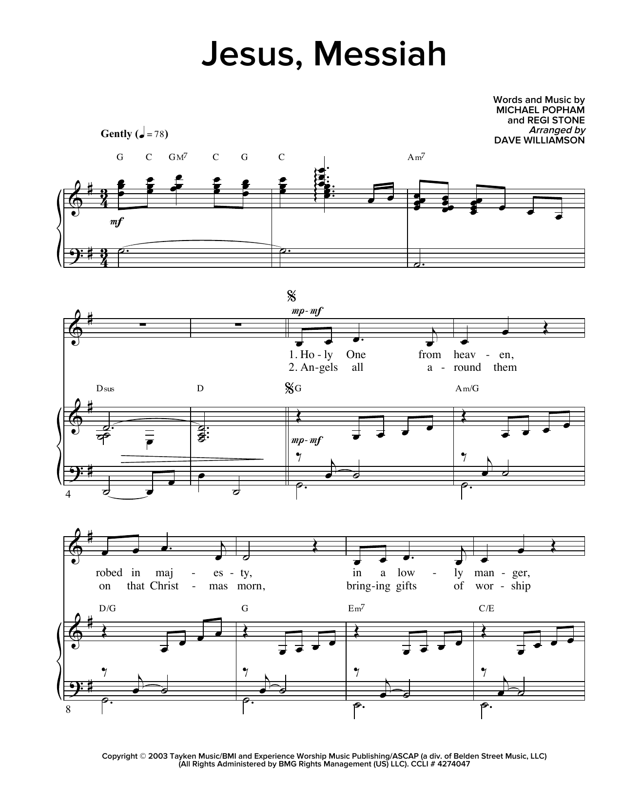 Learn to play Regi Stone Jesus, Messiah sheet music for Piano & Vocal in minutes. Price: 7.8900$ Regi Stone Jesus, Messiah sheet music notes and chords arranged for Piano & Vocal