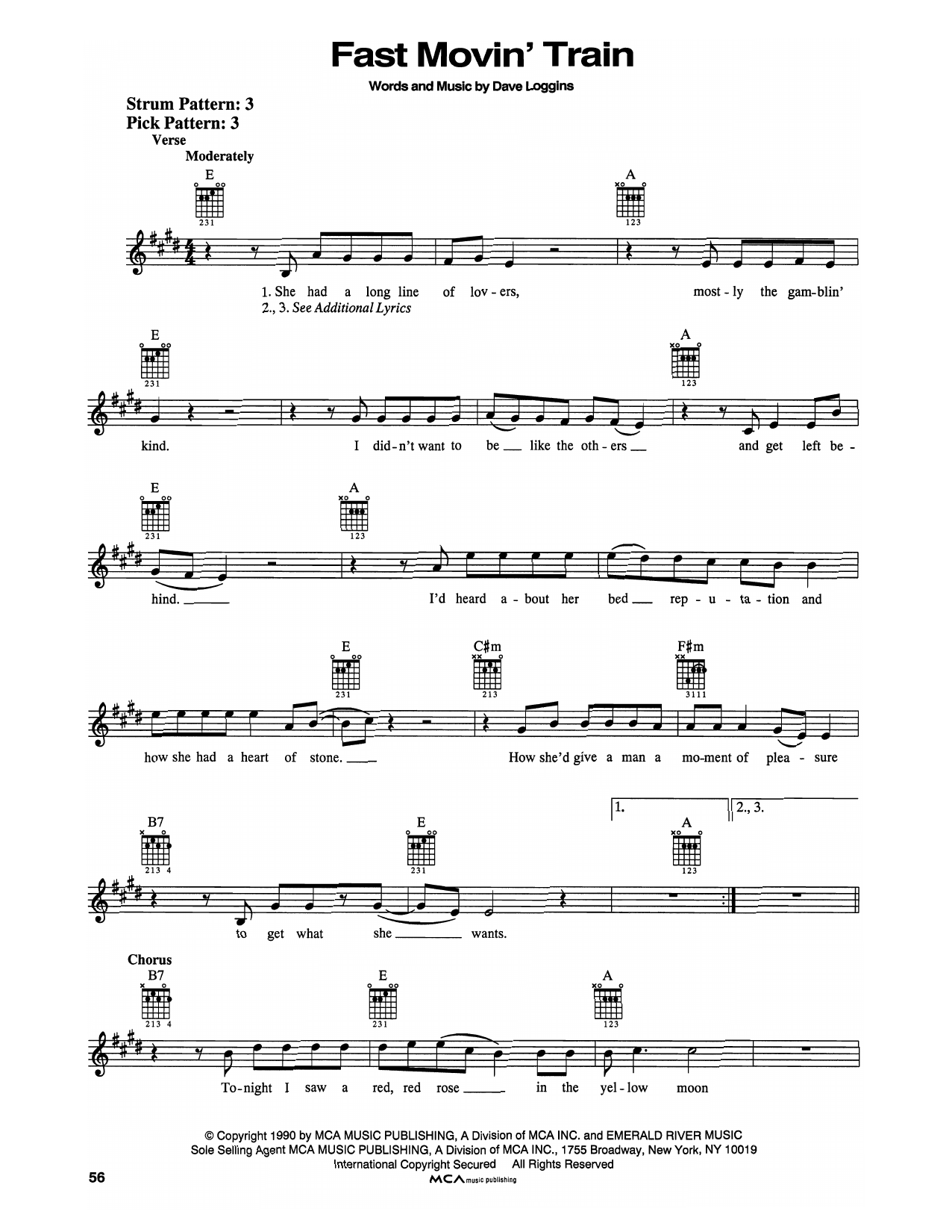 Restless Heart Fast Movin' Train sheet music notes and chords. Download Printable PDF.