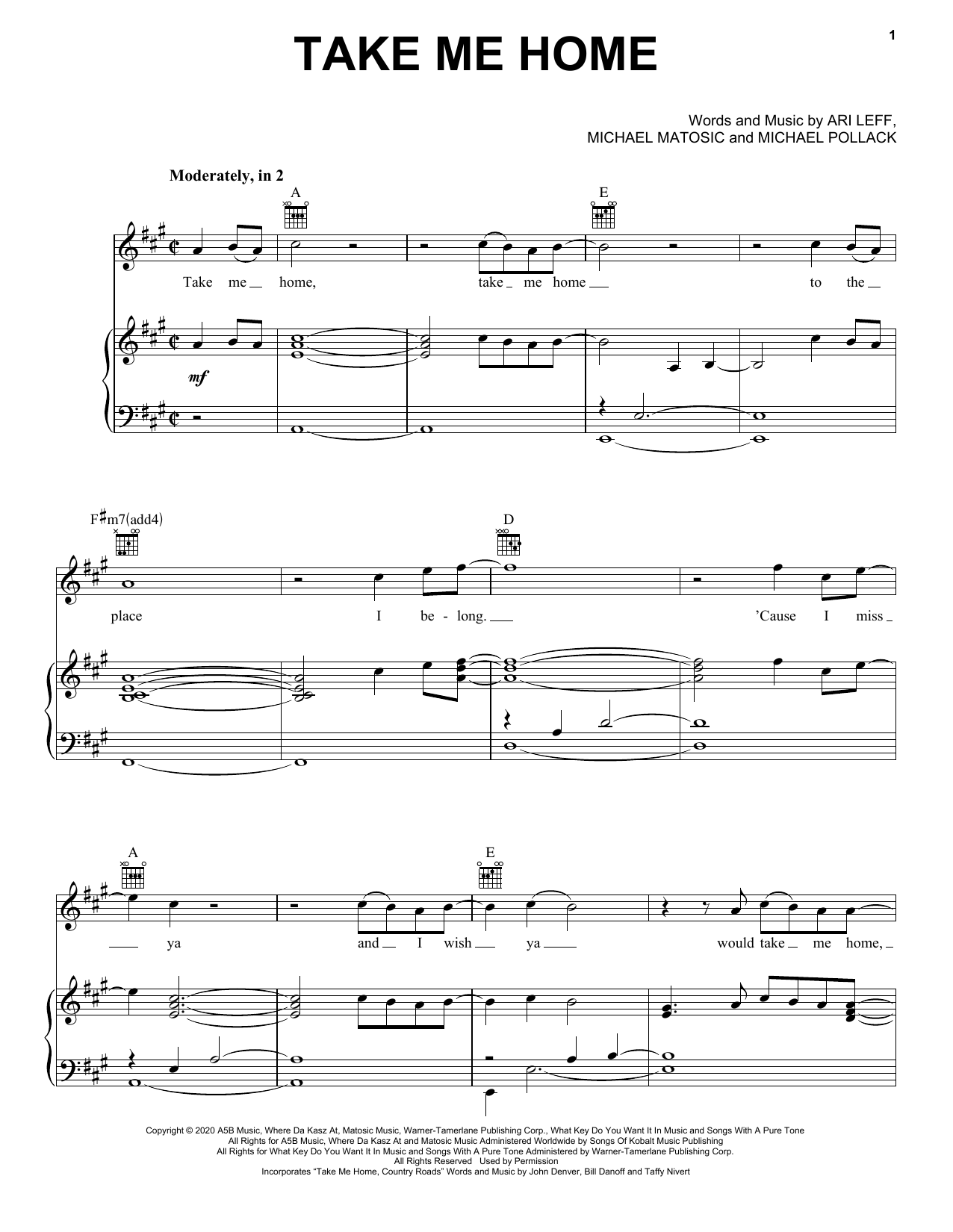 Learn to play Restless Road & Kane Brown Take Me Home sheet music for Piano, Vocal & Guitar Chords (Right-Hand Melody) in minutes. Price: 6.9900$ Restless Road & Kane Brown Take Me Home sheet music notes and chords arranged for Piano, Vocal & Guitar Chords (Right-Hand Melody)
