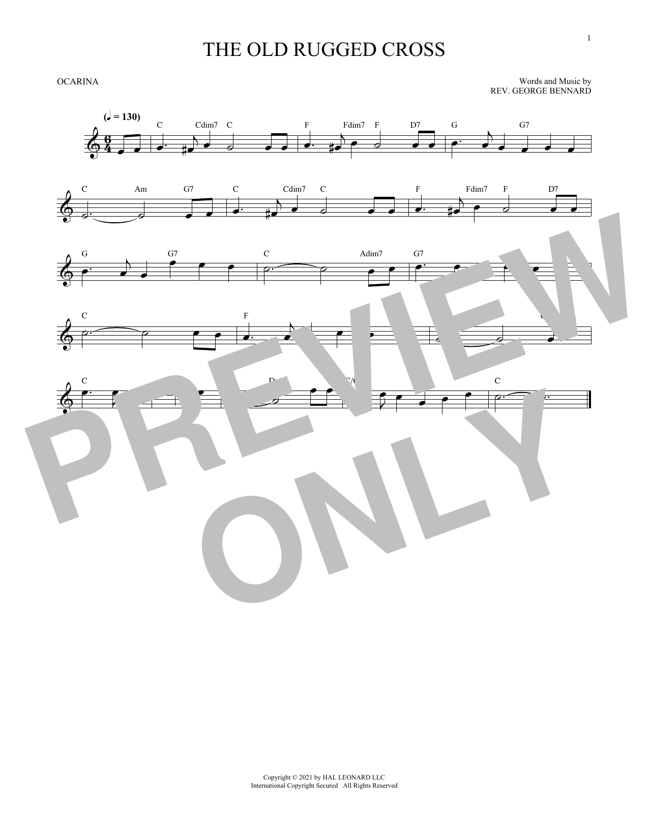 Learn to play Rev. George Bennard The Old Rugged Cross (arr. Cris Gale) sheet music for Ocarina in minutes. Price: 6.9900$ Rev. George Bennard The Old Rugged Cross (arr. Cris Gale) sheet music notes and chords arranged for Ocarina