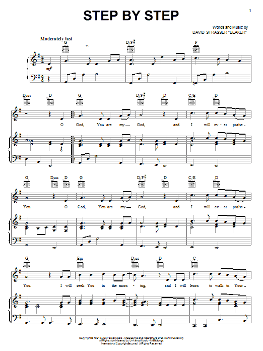 Rich Mullins Step By Step sheet music notes and chords. Download Printable PDF.