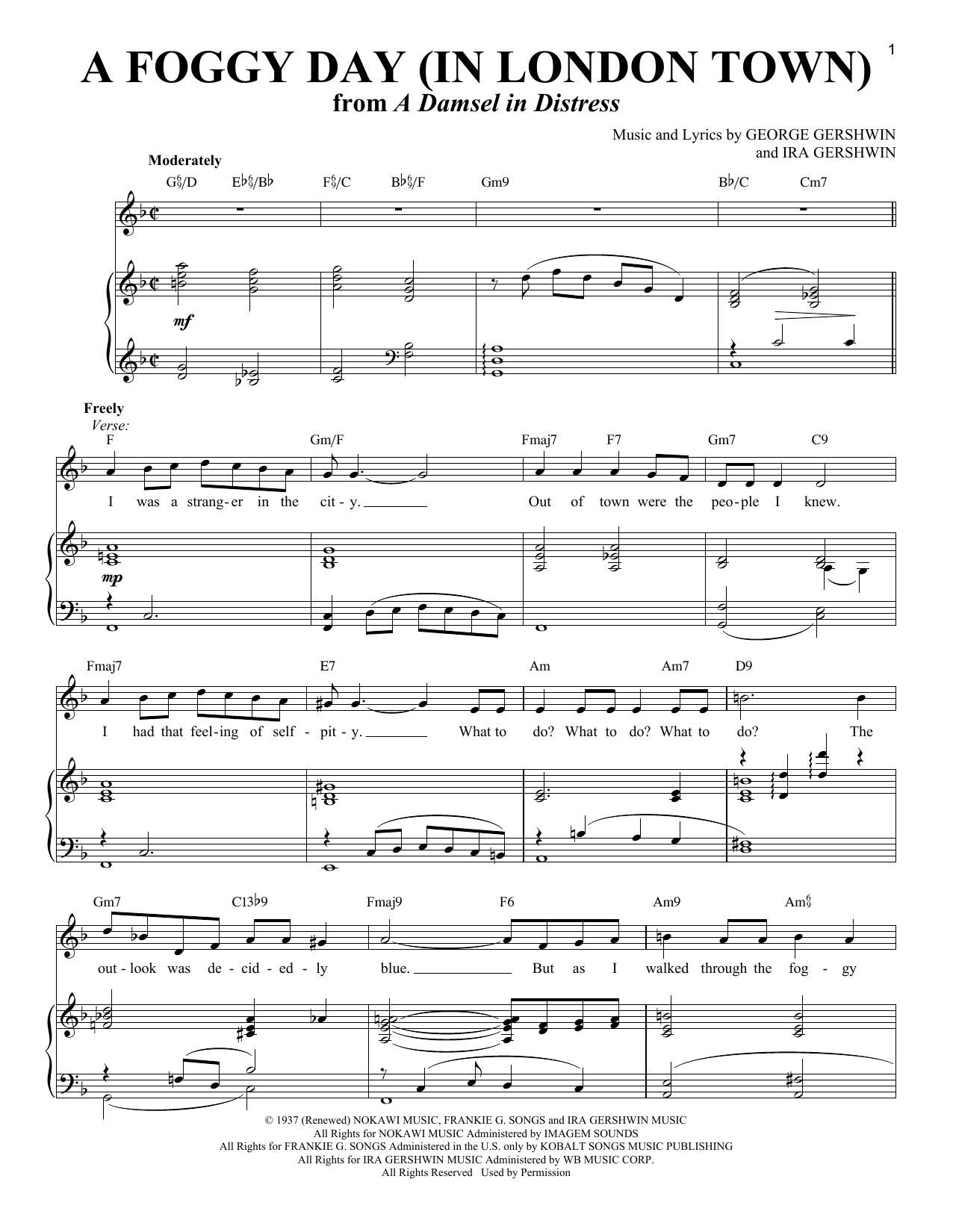Learn to play Richard Walters A Foggy Day (In London Town) sheet music for Piano & Vocal in minutes. Price: 7.8900$ Richard Walters A Foggy Day (In London Town) sheet music notes and chords arranged for Piano & Vocal