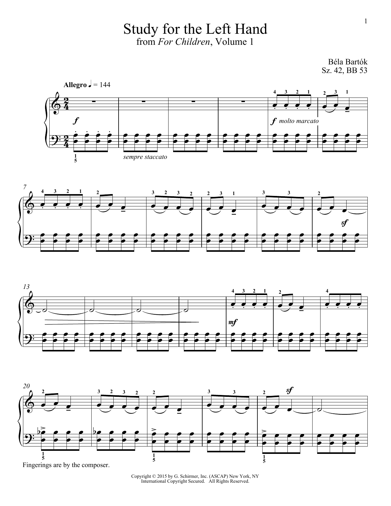 Learn to play Richard Walters Study For The Left Hand sheet music for Piano Solo in minutes. Price: 7.8900$ Richard Walters Study For The Left Hand sheet music notes and chords arranged for Piano Solo