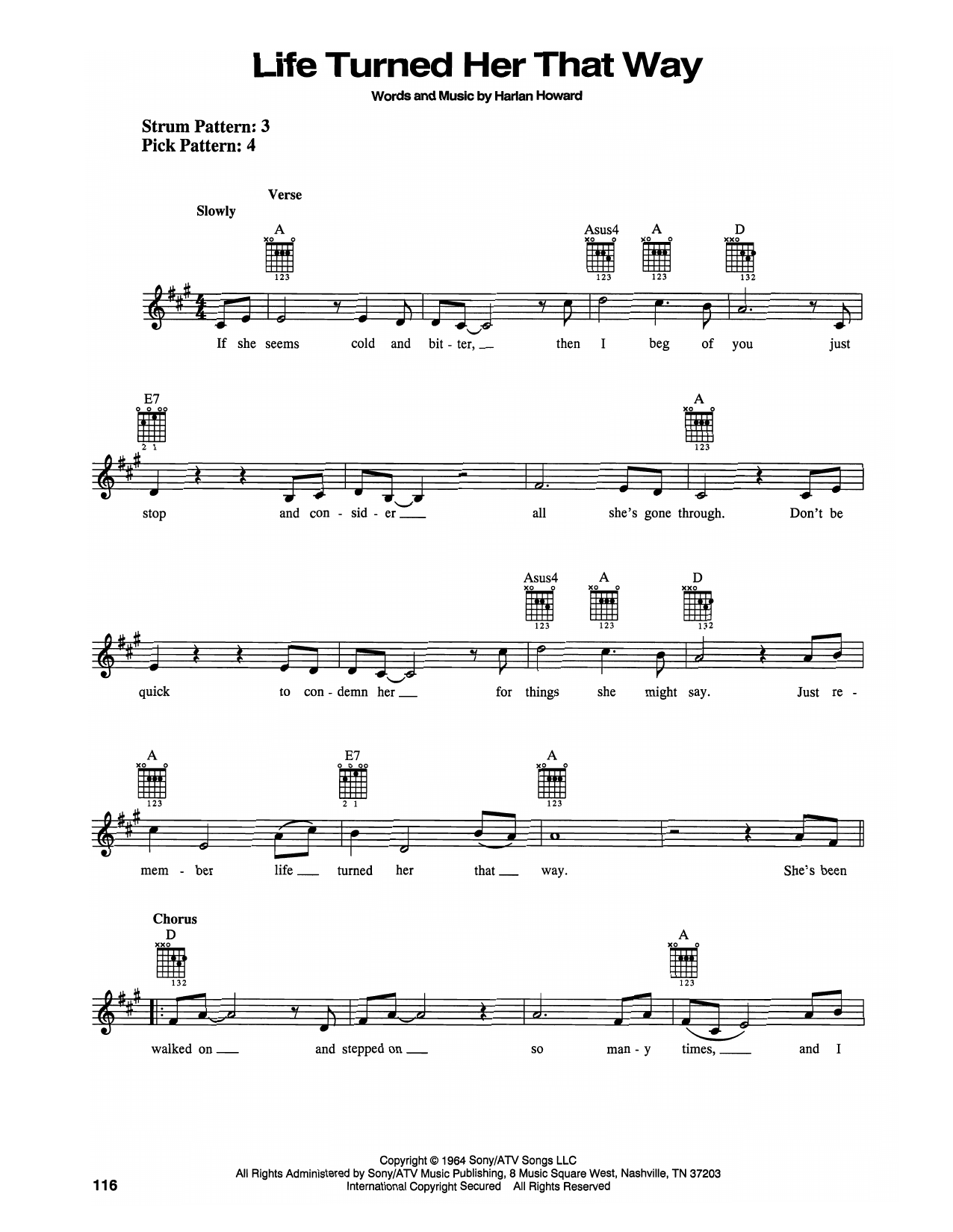 Ricky Van Shelton Life Turned Her That Way sheet music notes and chords. Download Printable PDF.