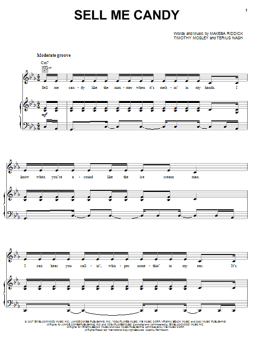 Rihanna Sell Me Candy sheet music notes and chords arranged for Piano, Vocal & Guitar Chords (Right-Hand Melody)