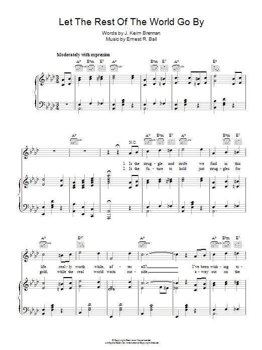 Learn to play Ringo Starr Let The Rest Of The World Go By sheet music for Piano, Vocal & Guitar Chords in minutes. Price: 7.8900$ Ringo Starr Let The Rest Of The World Go By sheet music notes and chords arranged for Piano, Vocal & Guitar Chords
