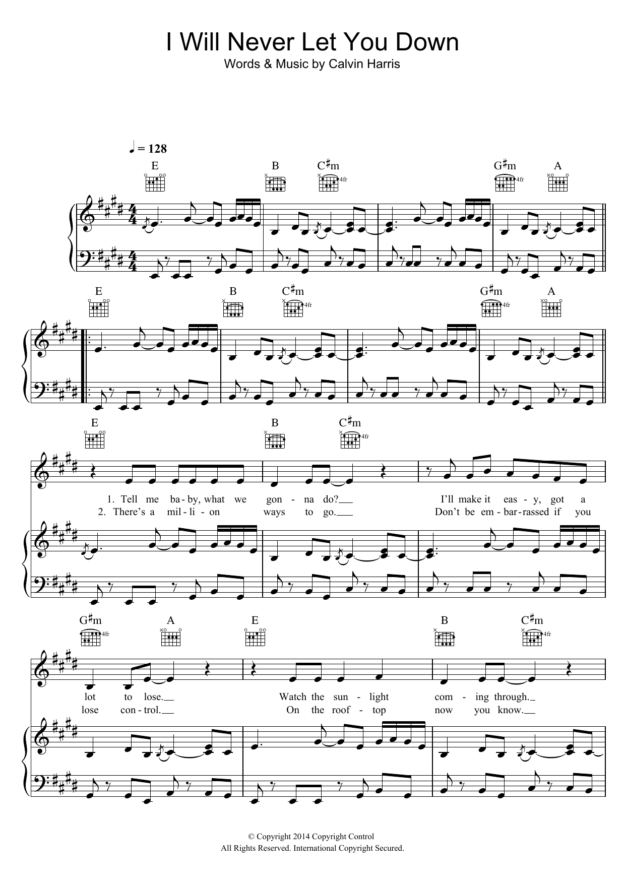Learn to play Rita Ora I Will Never Let You Down sheet music for Piano, Vocal & Guitar Chords in minutes. Price: 7.8900$ Rita Ora I Will Never Let You Down sheet music notes and chords arranged for Piano, Vocal & Guitar Chords