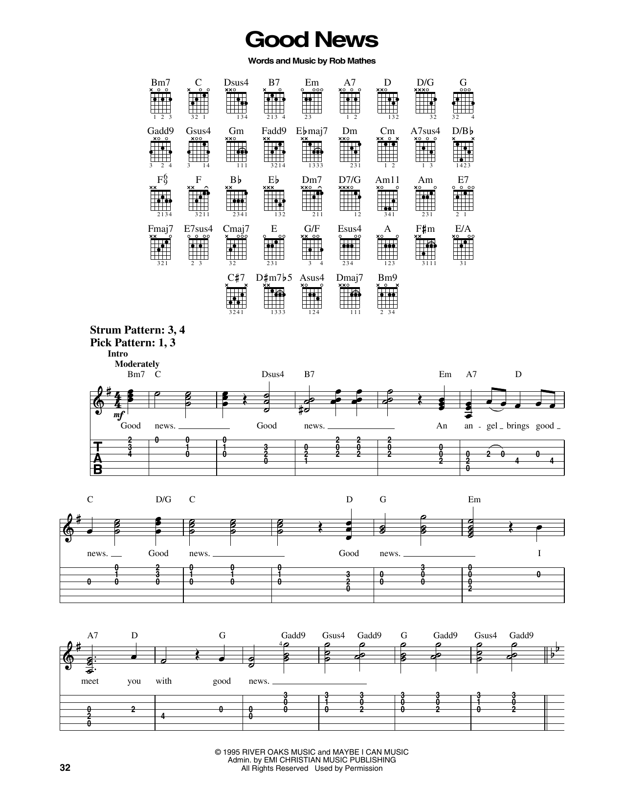 Rob Mathes Good News sheet music notes and chords. Download Printable PDF.