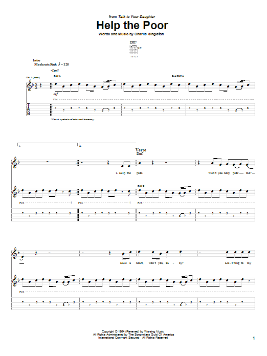 Learn to play Robben Ford Help The Poor sheet music for Guitar Tab in minutes. Price: 7.8900$ Robben Ford Help The Poor sheet music notes and chords arranged for Guitar Tab