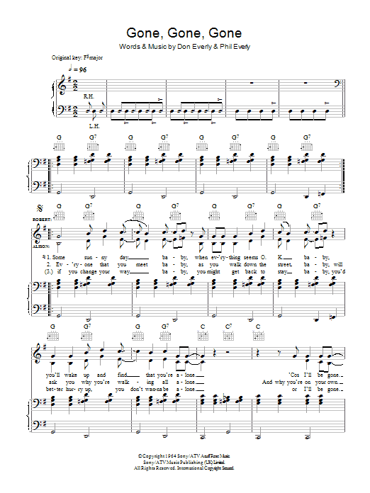 Learn to play Robert Plant and Alison Krauss Gone, Gone, Gone (Done Moved On) sheet music for Piano, Vocal & Guitar Chords in minutes. Price: 7.8900$ Robert Plant and Alison Krauss Gone, Gone, Gone (Done Moved On) sheet music notes and chords arranged for Piano, Vocal & Guitar Chords