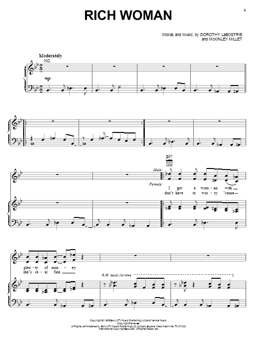 Learn to play Robert Plant and Alison Krauss Rich Woman sheet music for Piano, Vocal & Guitar Chords (Right-Hand Melody) in minutes. Price: 7.8900$ Robert Plant and Alison Krauss Rich Woman sheet music notes and chords arranged for Piano, Vocal & Guitar Chords (Right-Hand Melody)