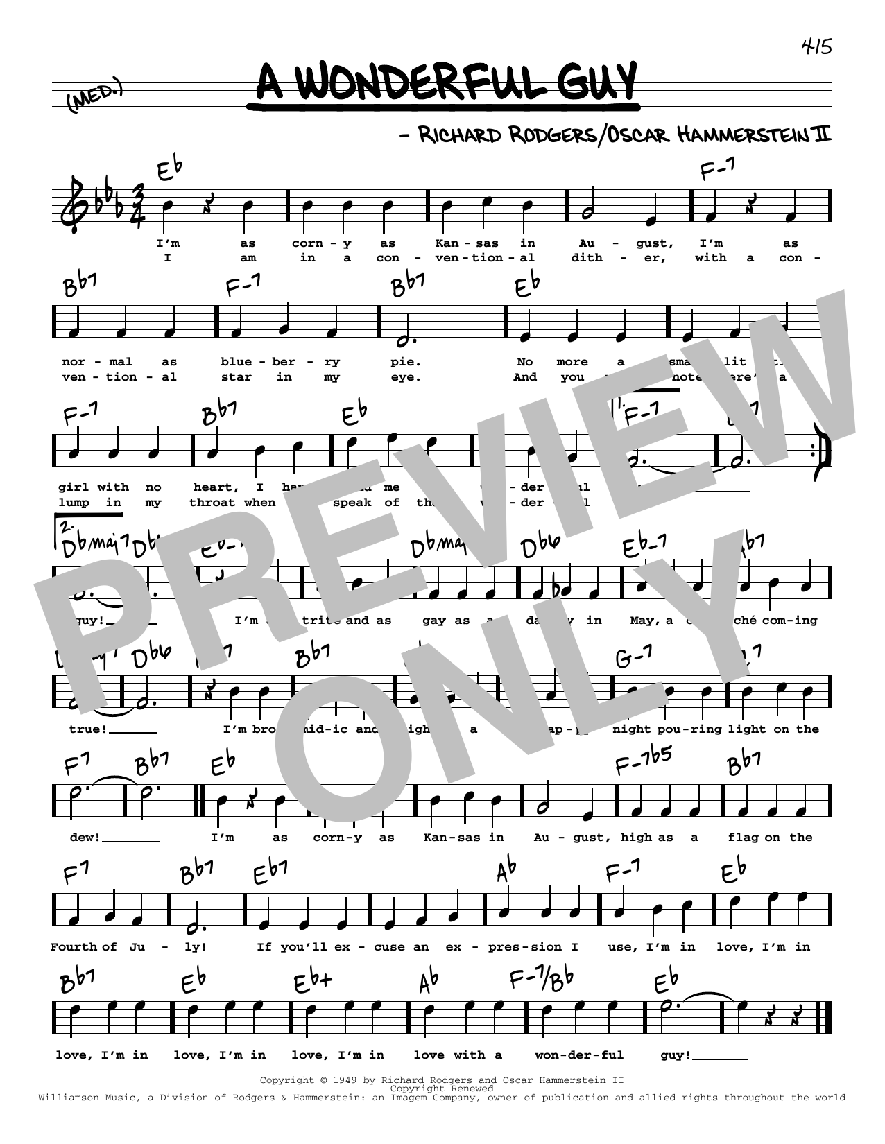 Learn to play Rodgers & Hammerstein A Wonderful Guy (High Voice) (from South Pacific) sheet music for Real Book – Melody, Lyrics & Chords in minutes. Price: 5.9900$ Rodgers & Hammerstein A Wonderful Guy (High Voice) (from South Pacific) sheet music notes and chords arranged for Real Book – Melody, Lyrics & Chords