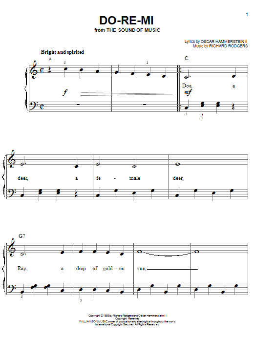 Rodgers & Hammerstein Do-Re-Mi (from The Sound of Music) sheet music notes and chords. Download Printable PDF.