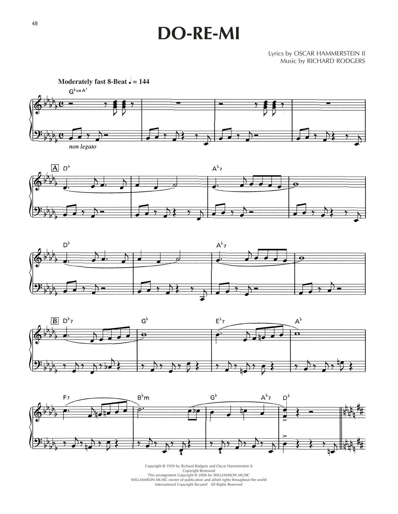 Rodgers & Hammerstein Do-Re-Mi [Jazz version] (from The Sound Of Music) sheet music notes and chords. Download Printable PDF.