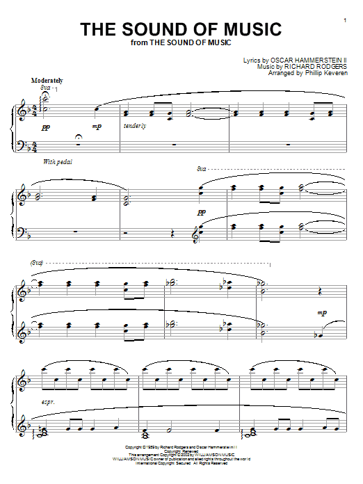 Rodgers & Hammerstein The Sound Of Music sheet music notes and chords. Download Printable PDF.