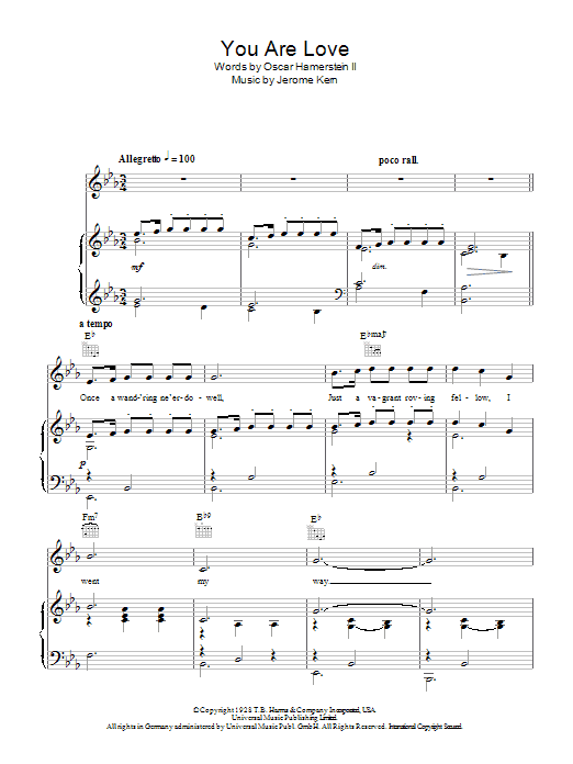 Learn to play Frank Sinatra You Are Love sheet music for Piano, Vocal & Guitar Chords in minutes. Price: 7.8900$ Frank Sinatra You Are Love sheet music notes and chords arranged for Piano, Vocal & Guitar Chords