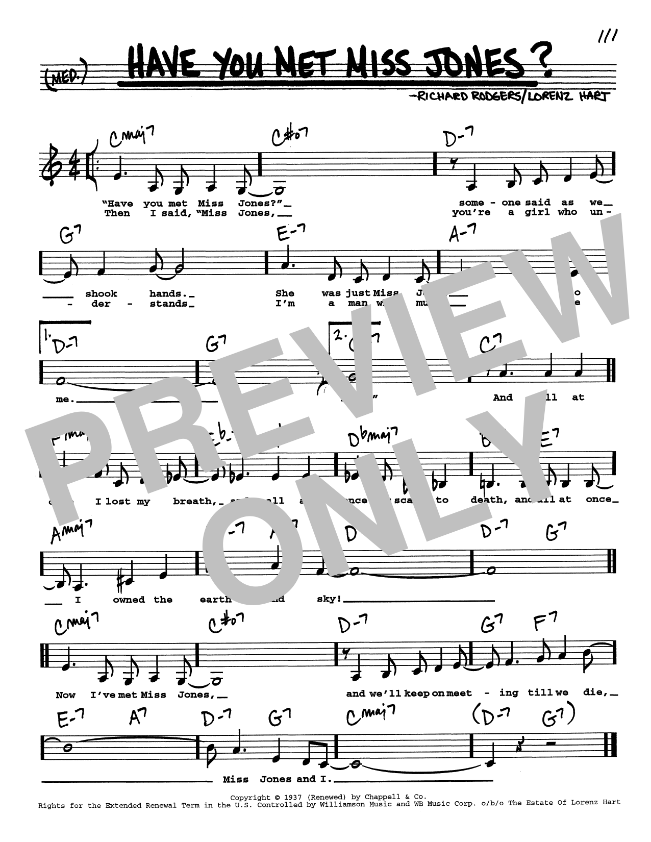 Learn to play Rodgers & Hart Have You Met Miss Jones? (Low Voice) sheet music for Real Book – Melody, Lyrics & Chords in minutes. Price: 5.9900$ Rodgers & Hart Have You Met Miss Jones? (Low Voice) sheet music notes and chords arranged for Real Book – Melody, Lyrics & Chords