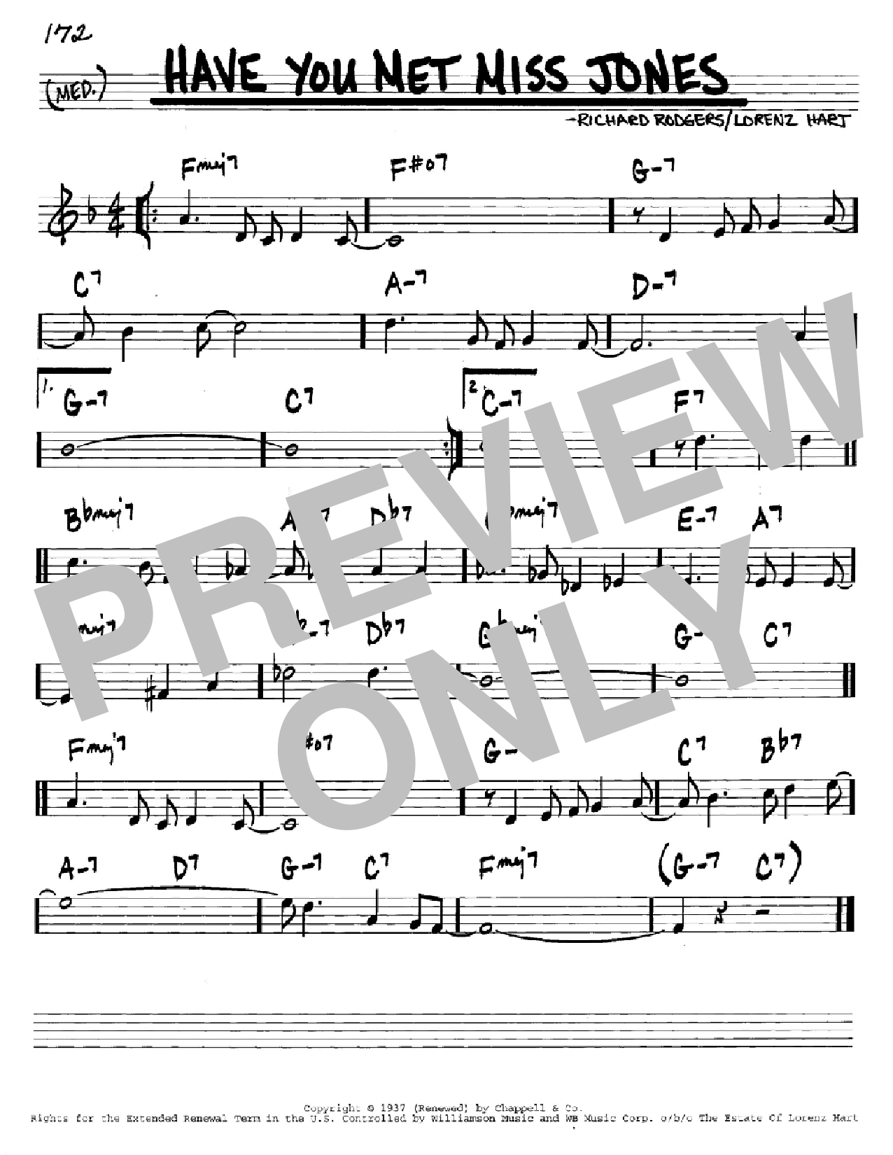 Rodgers & Hart Have You Met Miss Jones? sheet music notes and chords. Download Printable PDF.