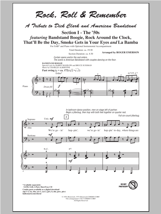 Roger Emerson The Jackson 5 (from Motown the Musical) sheet music notes and chords. Download Printable PDF.