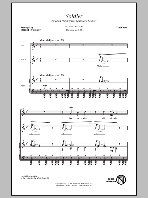 Learn to play Traditional Soldier (Based on Traditional Soldier (Based on