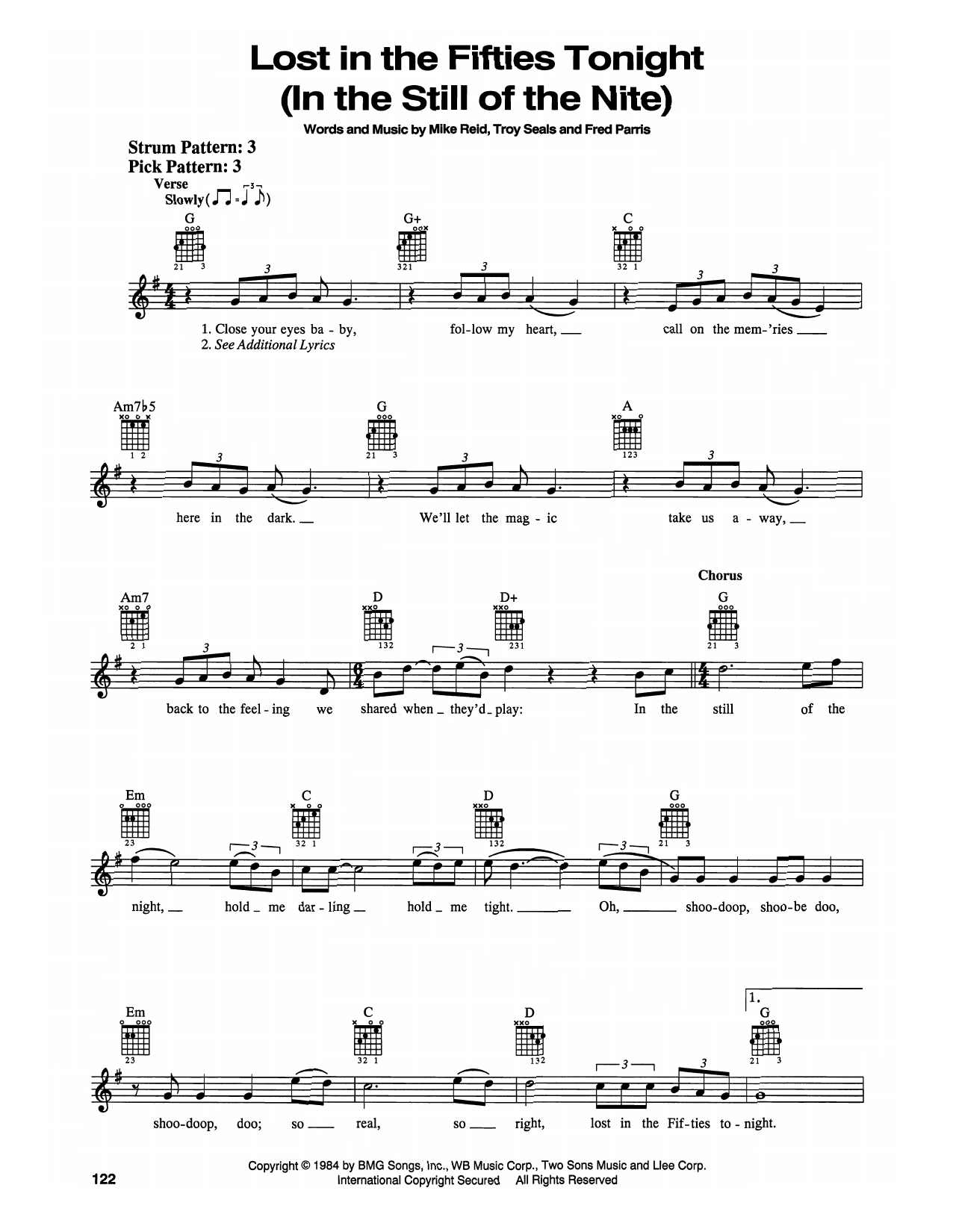 Ronnie Milsap Lost In The Fifties Tonight (In The Still Of The Nite) sheet music notes and chords. Download Printable PDF.