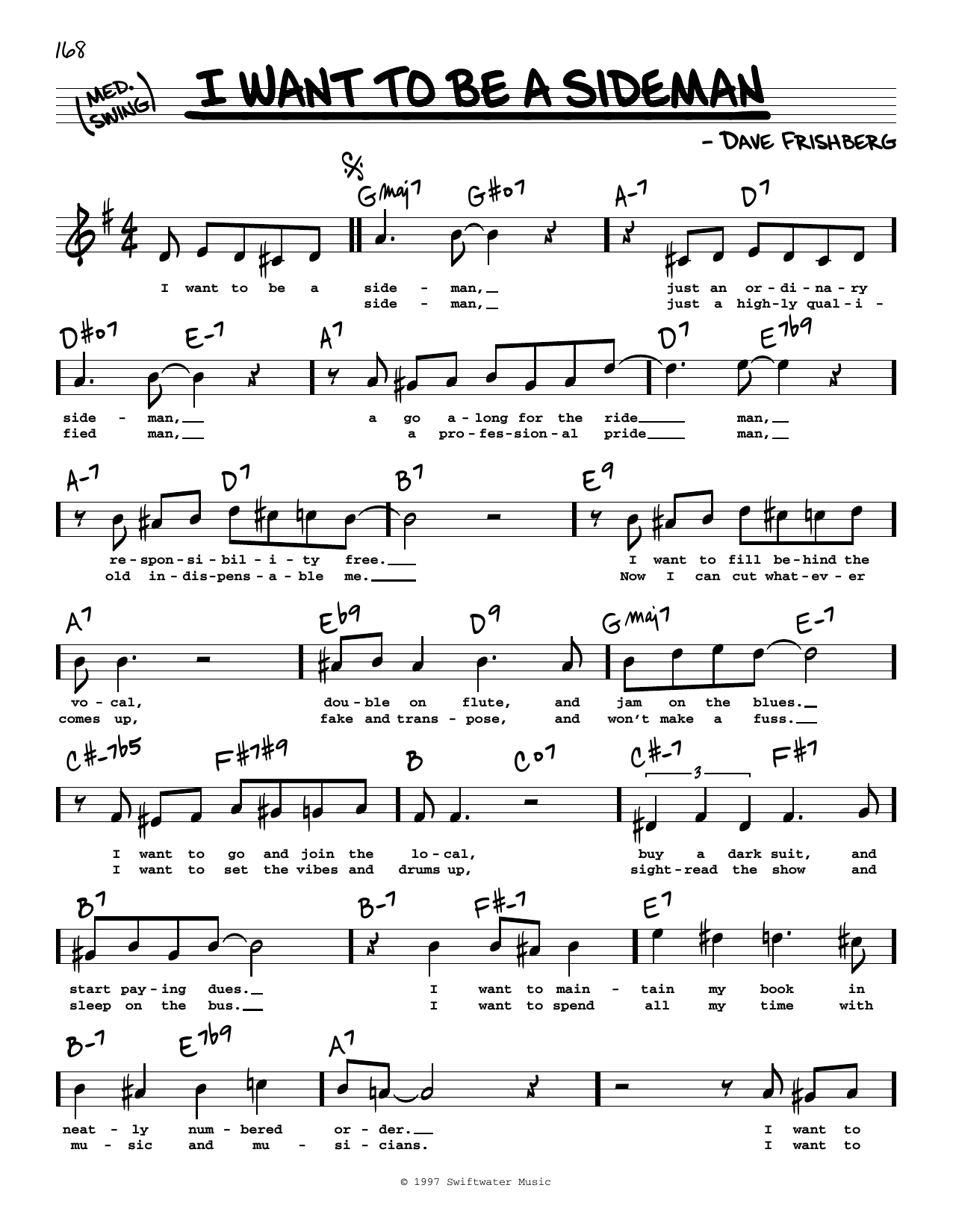 Learn to play Rosemary Clooney I Want To Be A Sideman (High Voice) sheet music for Real Book – Melody, Lyrics & Chords in minutes. Price: 5.9900$ Rosemary Clooney I Want To Be A Sideman (High Voice) sheet music notes and chords arranged for Real Book – Melody, Lyrics & Chords