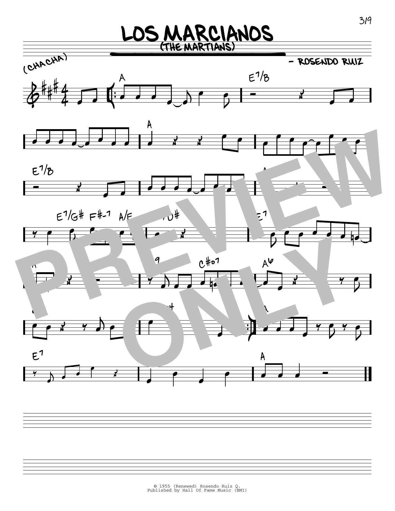 Learn to play Rosendo Ruiz Los Marcianos (The Martians) sheet music for Real Book – Melody & Chords in minutes. Price: 5.9900$ Rosendo Ruiz Los Marcianos (The Martians) sheet music notes and chords arranged for Real Book – Melody & Chords