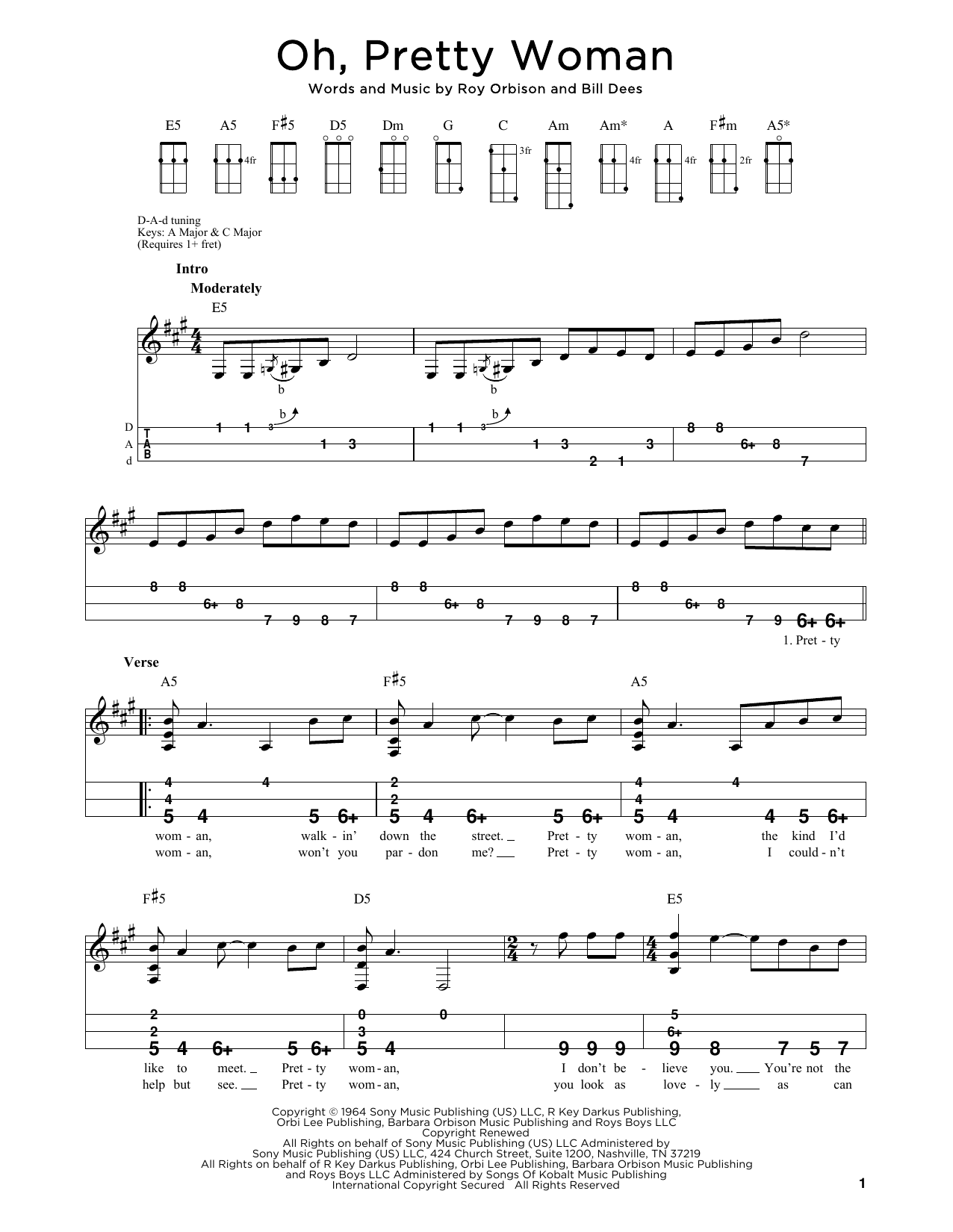 Roy Orbison Oh, Pretty Woman (arr. Steven B. Eulberg) sheet music notes and chords. Download Printable PDF.