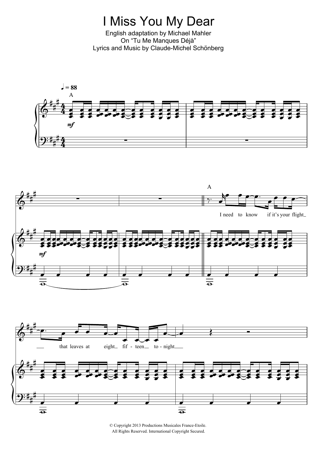 Learn to play Russell Watson I Miss You My Dear sheet music for Piano & Vocal in minutes. Price: 7.8900$ Russell Watson I Miss You My Dear sheet music notes and chords arranged for Piano & Vocal