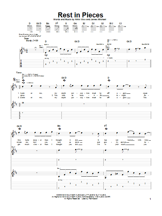 Learn to play Saliva Rest In Pieces sheet music for Guitar Tab in minutes. Price: 7.8900$ Saliva Rest In Pieces sheet music notes and chords arranged for Guitar Tab