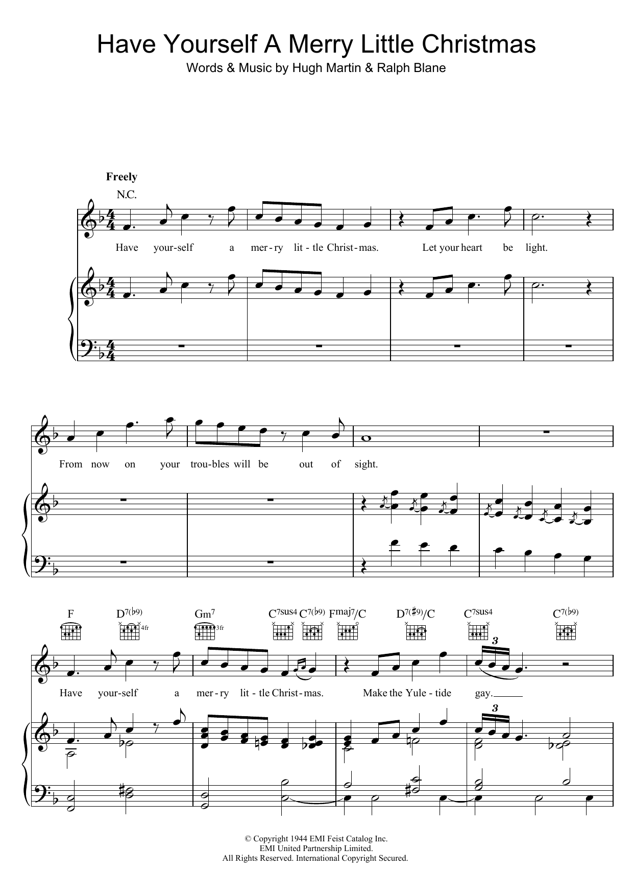 Sam Smith Have Yourself A Merry Little Christmas sheet music notes and chords. Download Printable PDF.