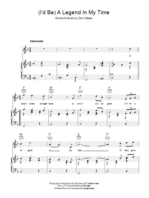 Learn to play Sammy Davis Jr. (I'd Be) A Legend In My Time sheet music for Piano, Vocal & Guitar Chords in minutes. Price: 7.8900$ Sammy Davis Jr. (I'd Be) A Legend In My Time sheet music notes and chords arranged for Piano, Vocal & Guitar Chords