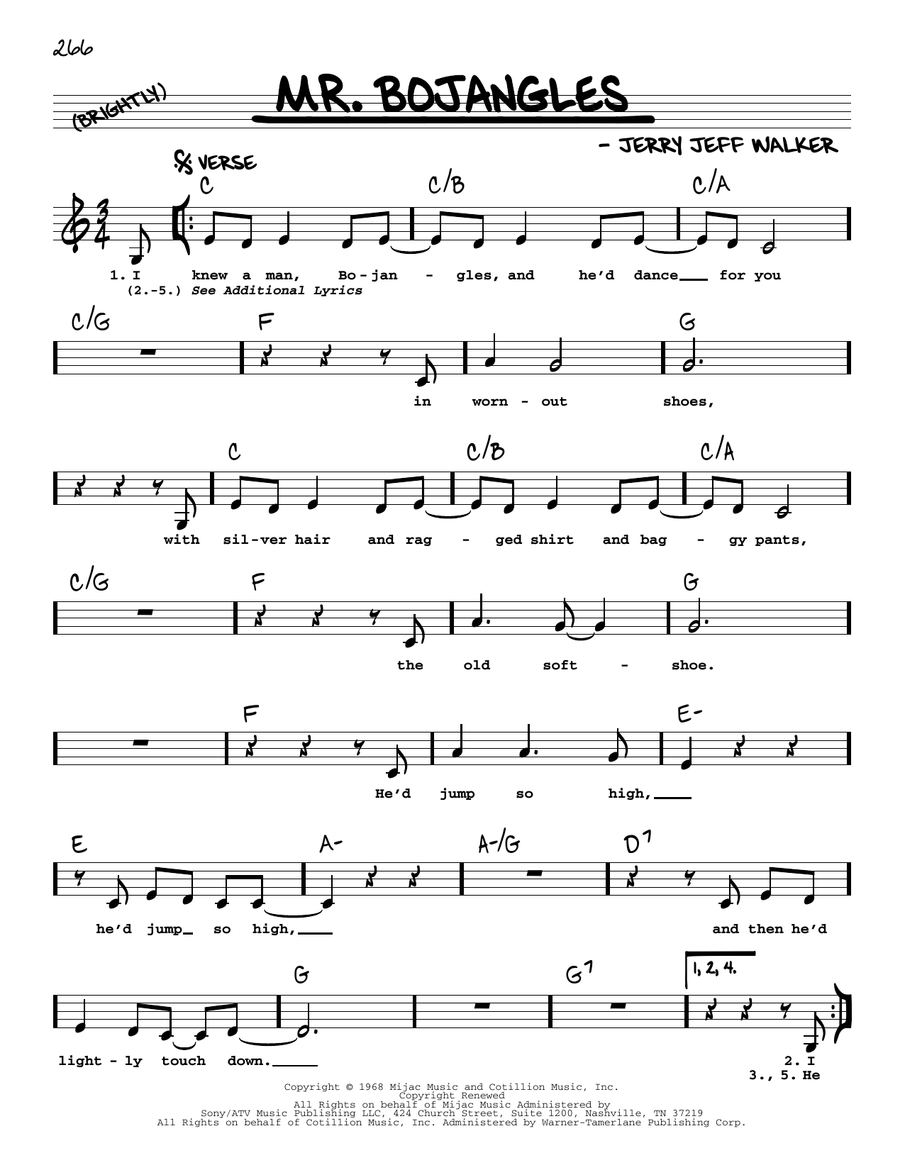 Sammy Davis Jr. Mr. Bojangles (Low Voice) sheet music notes and chords. Download Printable PDF.