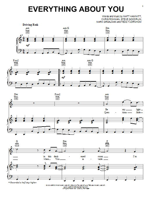 Learn to play Sanctus Real Everything About You sheet music for Guitar Tab in minutes. Price: 7.8900$ Sanctus Real Everything About You sheet music notes and chords arranged for Guitar Tab