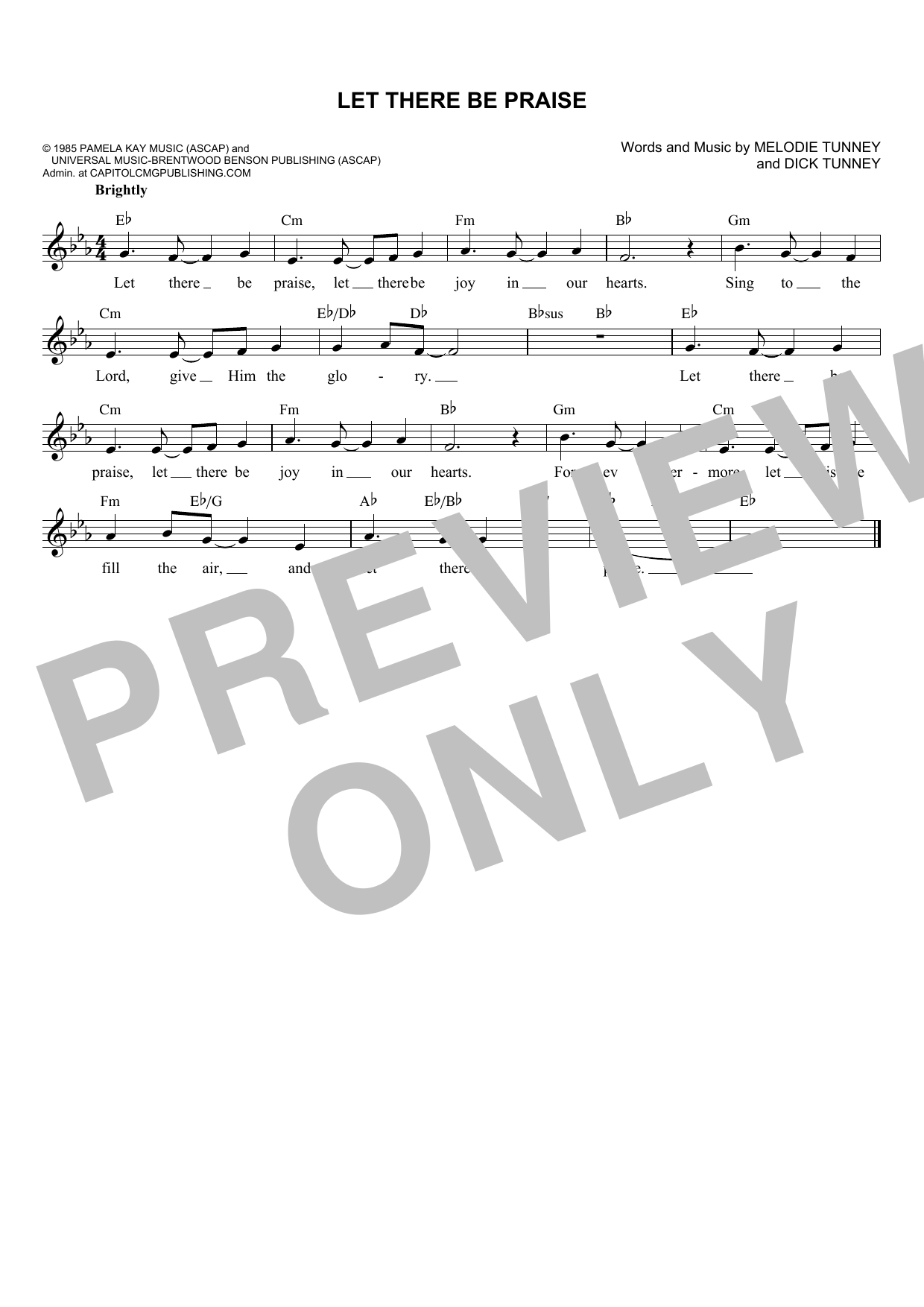 Sandi Patty Let There Be Praise sheet music notes and chords. Download Printable PDF.