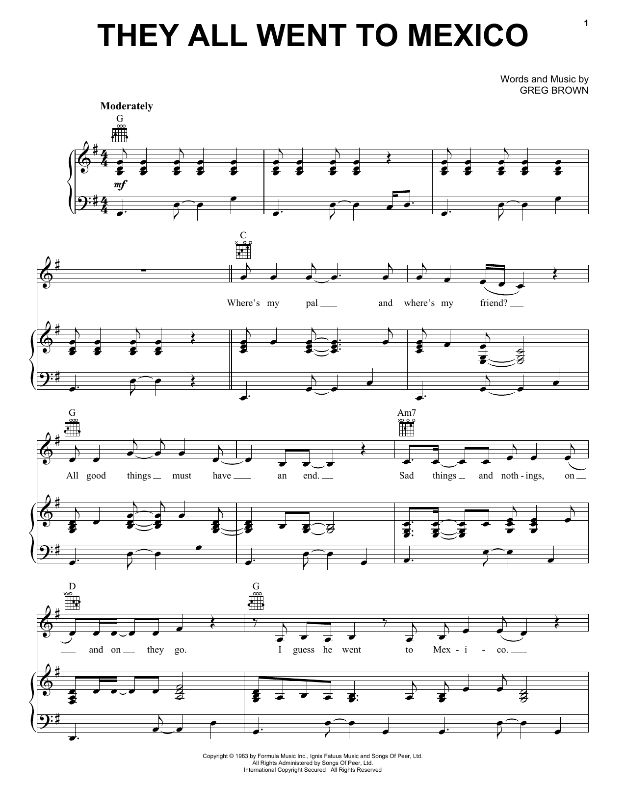 Santana They All Went To Mexico sheet music notes and chords. Download Printable PDF.